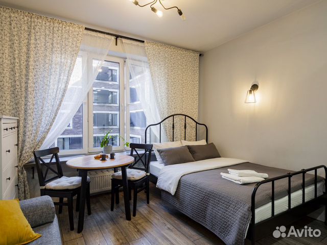 

Квартира-студия, 25 м², 2 кровати