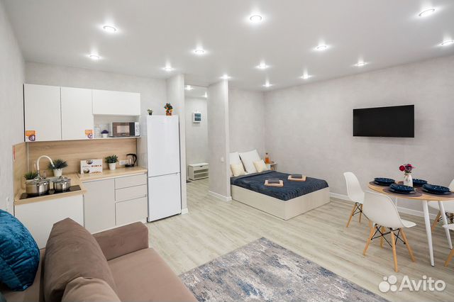 

Квартира-студия, 42 м², 2 кровати