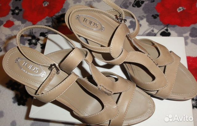 Босоножки tods кожаные