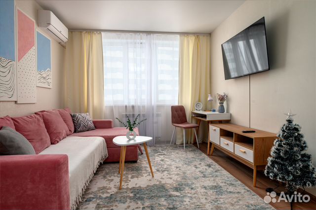 

1-к. квартира, 41 м², 2 кровати
