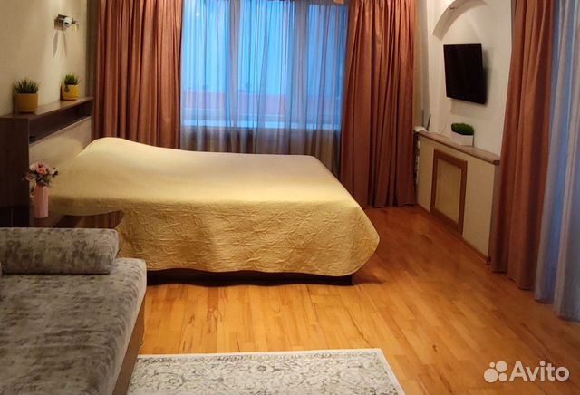 

1-к. квартира, 44 м², 2 кровати