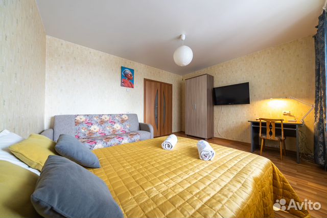 

Квартира-студия, 34 м², 2 кровати