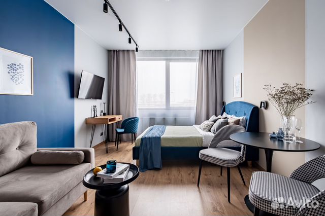 

Квартира-студия, 25 м², 2 кровати