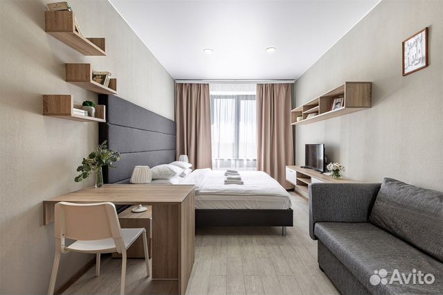 

1-к. квартира, 38 м², 2 кровати