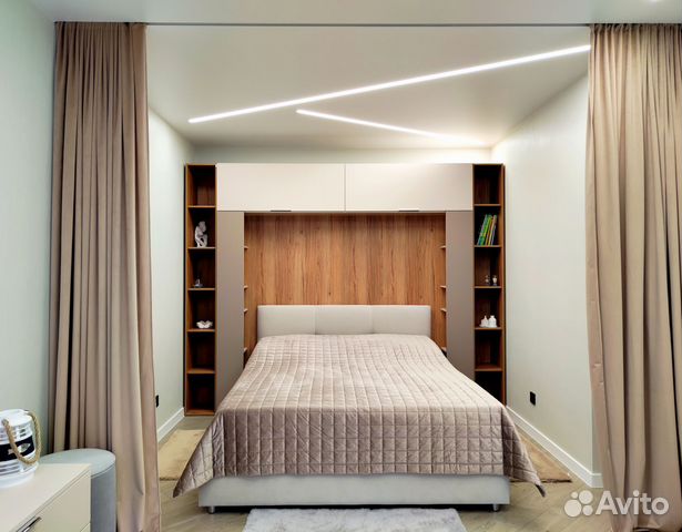 

1-к. квартира, 54 м², 3 кровати