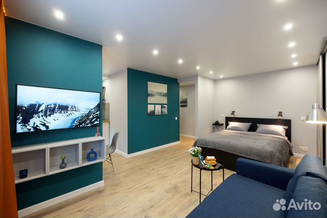 

1-к. квартира, 34 м², 2 кровати