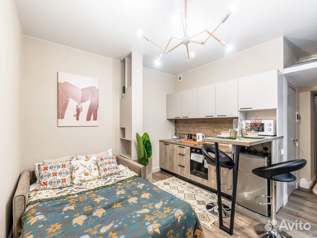 

Квартира-студия, 19 м², 2 кровати
