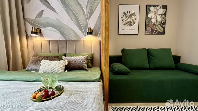 

Квартира-студия, 27 м², 2 кровати