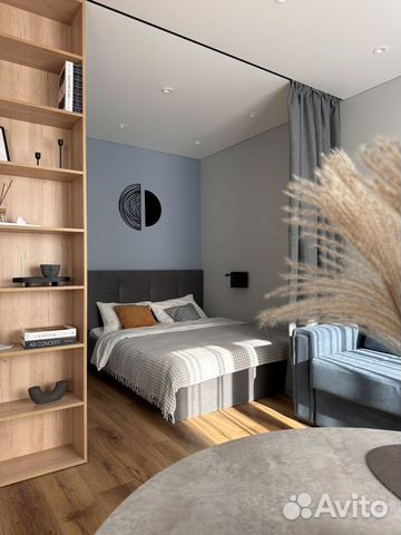 

Квартира-студия, 33 м², 4 кровати