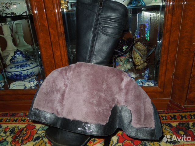 Сапоги зимние черные, натуральная кожа / мех Сапоги зимние черные, натуральная кожа / мех