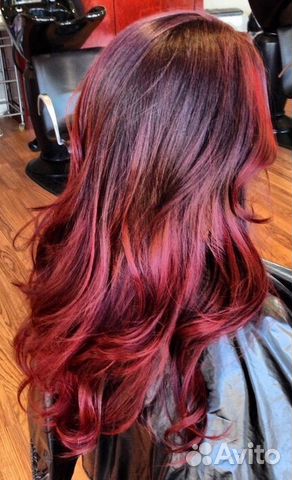 Омбре, шатуш, балаяж, окрашивание из чёрного Омбре, шатуш, балаяж, окрашивание из чёрного