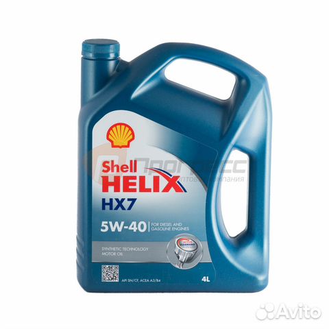 Моторное масло Shell Helix hx7 5w-40 с голограммой