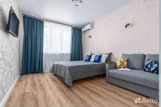 

1-к. квартира, 45 м², 2 кровати