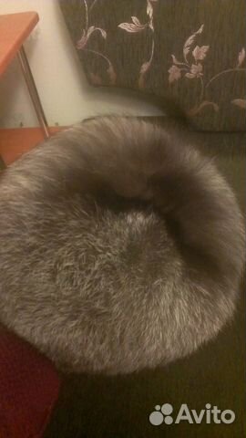 Шапка меховая чернобурка.Новая,р.57