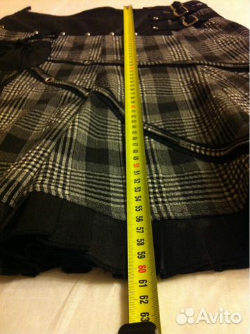 Р.-48 Юбка в клеточку, теплая