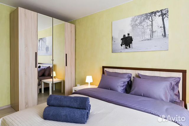 

2-к. квартира, 45 м², 2 кровати
