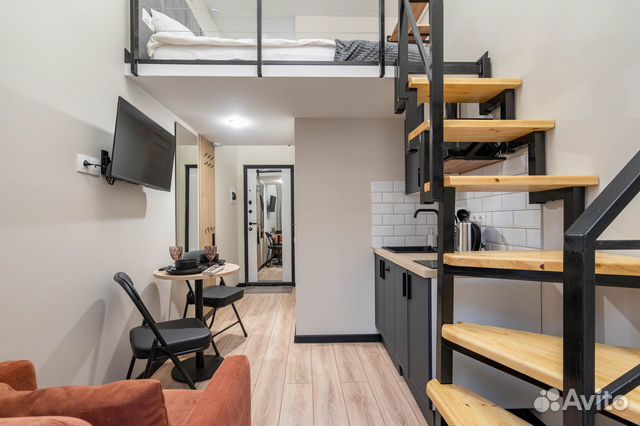 

Квартира-студия, 17 м², 2 кровати