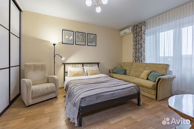 

1-к. квартира, 45 м², 3 кровати