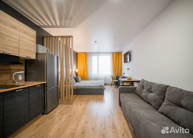 

Квартира-студия, 35 м², 2 кровати