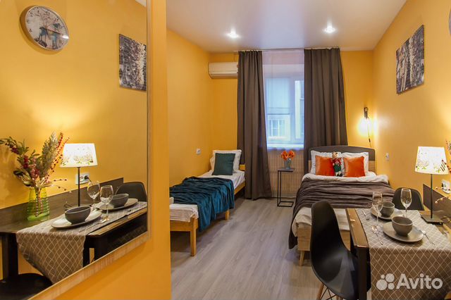 

Квартира-студия, 22 м², 2 кровати
