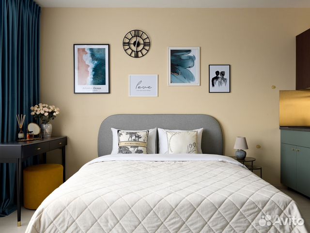 

Квартира-студия, 28 м², 2 кровати