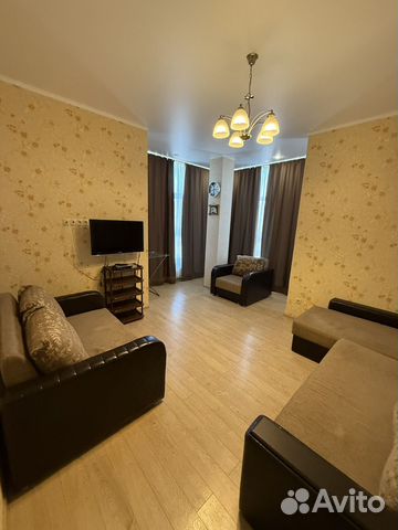 

1-к. квартира, 44 м², 3 кровати