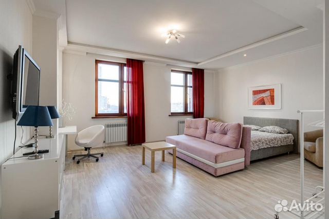 

Квартира-студия, 34 м², 2 кровати