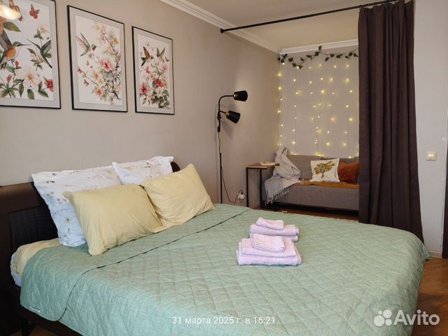 

1-к. квартира, 40 м², 2 кровати