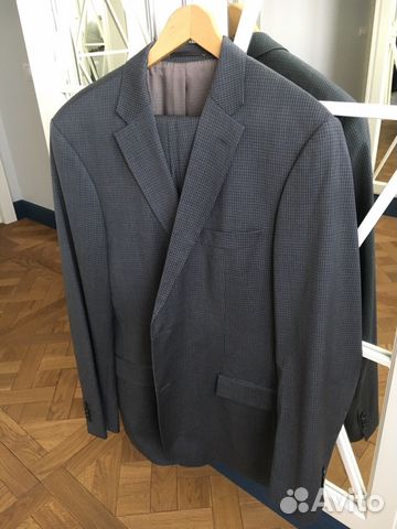 Костюм мужской Hugo Boss, шерсть, размер 52-54 Костюм мужской Hugo Boss, шерсть, размер 52-54