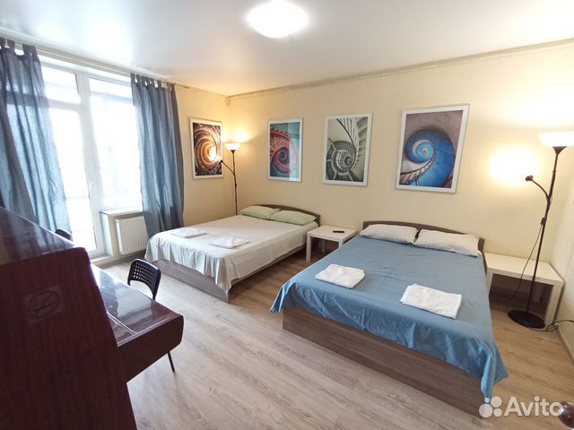 

1-к. квартира, 45 м², 3 кровати