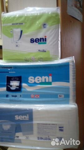 Подгузники для взрослых Seni, размер 1.2.3.4