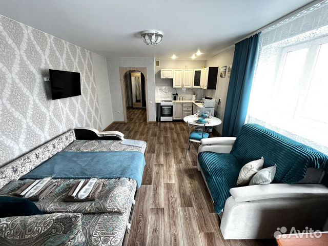 

Квартира-студия, 35 м², 2 кровати
