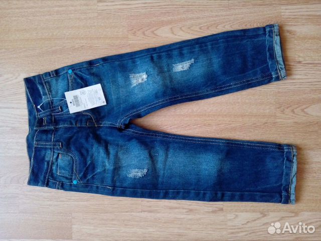 Джинсы новые, р.98