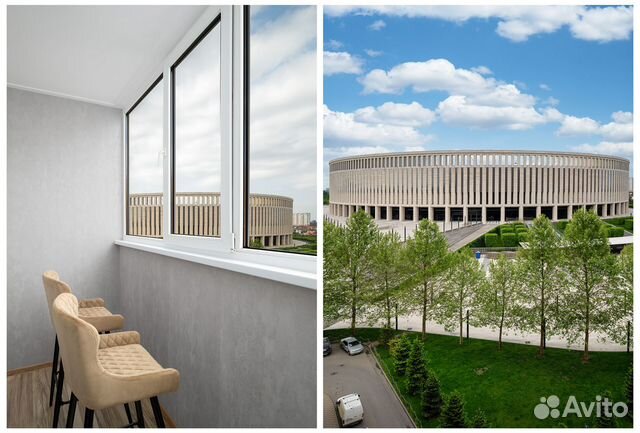 

1-к. квартира, 42 м², 2 кровати