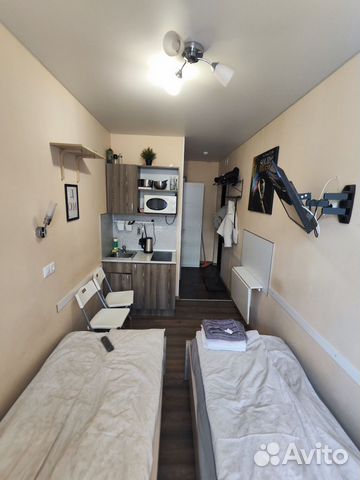 

Квартира-студия, 12 м², 2 кровати