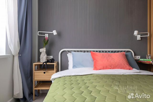 

1-к. квартира, 38 м², 3 кровати