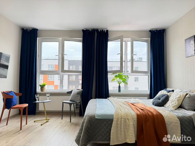 

Квартира-студия, 30 м², 2 кровати