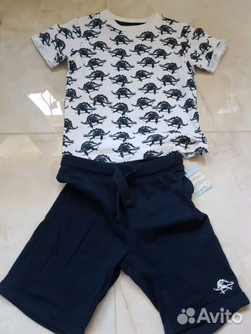 Комплект, футболка+шорты mothercare 104см Комплект, футболка+шорты mothercare 104см