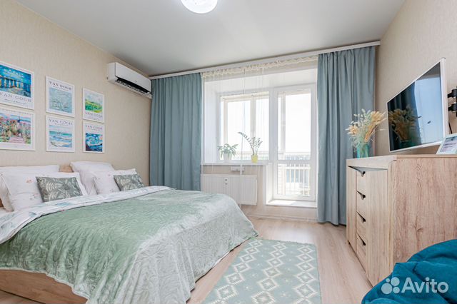

Квартира-студия, 32 м², 2 кровати