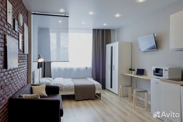 

Квартира-студия, 30 м², 2 кровати