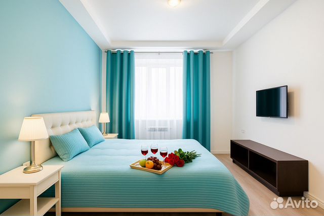 

1-к. квартира, 43 м², 2 кровати