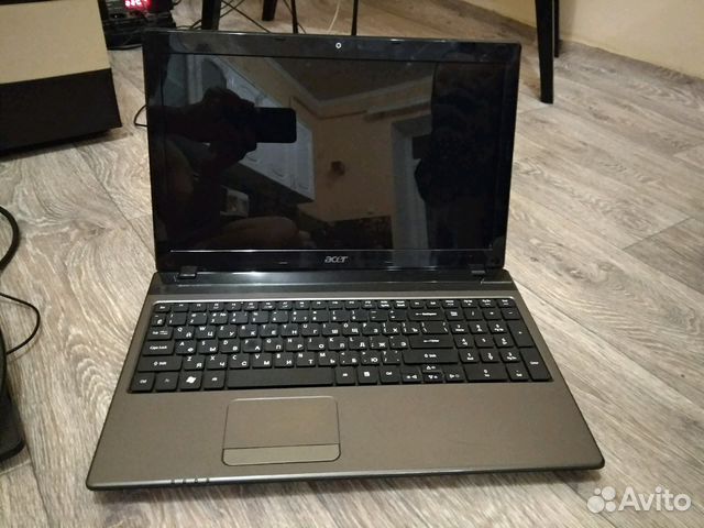 Ноутбук в рабочем состоянии