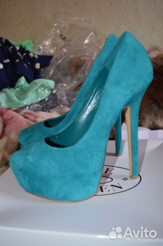 Новые бирюзовые замшевые туфли Steve Madden Новые бирюзовые замшевые туфли Steve Madden