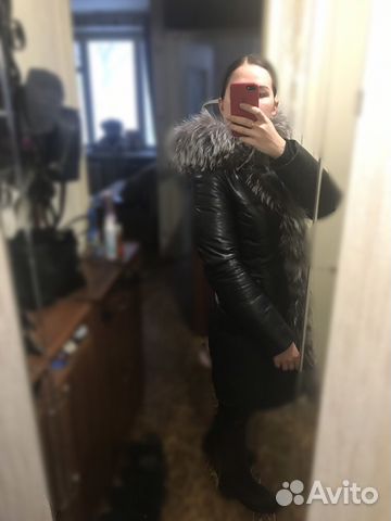 Пальто зимнее кожаное Пальто зимнее кожаное