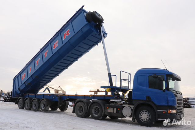 Самосвальный полуприцеп ломовоз Bitter 62 м3