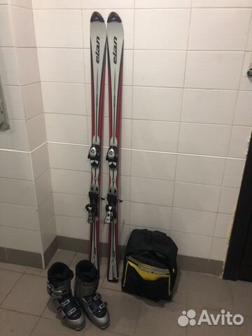 Комплект горные лыжи, крепления и ботинки Комплект горные лыжи, крепления и ботинки