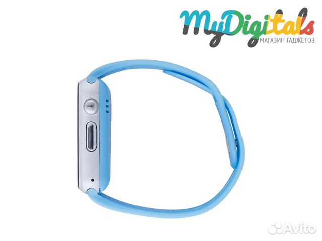 Умные часы телефон Smart Watch A1 Голубые