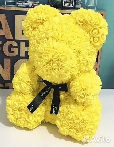 Мишка из роз