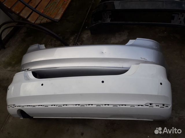 Бампер задний рестал 14-18 Volkswagen Polo