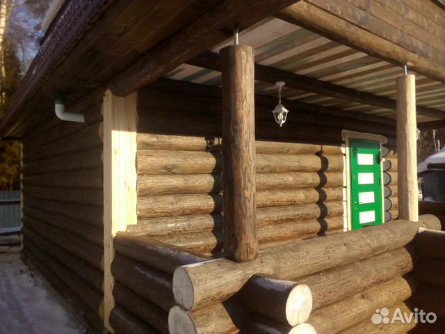 Сруб дома/бани 6х4+2 м с мансардой и террасой